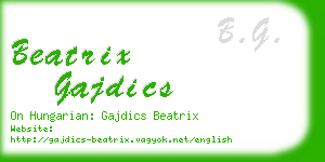 beatrix gajdics business card